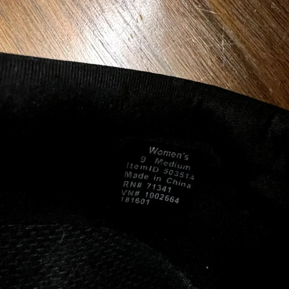 LL Bean All Around Slip On Shoe Fleece Comfort Cushion -Women's 9 M -‎ Black